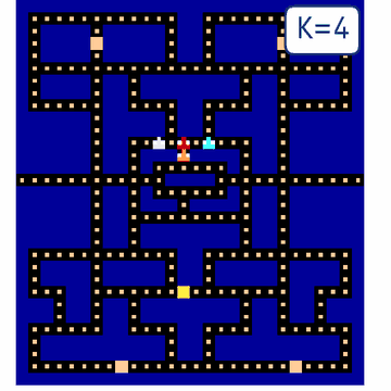 Real-time RL: Pac-Man with an adaptive planning gate